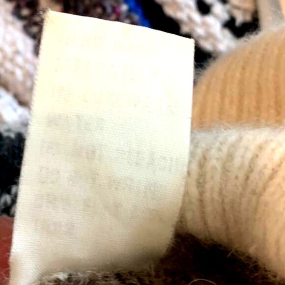 Vintage Maglia Donna Nordic Sweater M Fair Isle Brown Wool Blend Italy Pullover - Picture 8 of 8